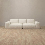 Top Grain Leather::American Leather Sofa 3 Seater OffWhite Top Grain Leather [grid:1:TGL]