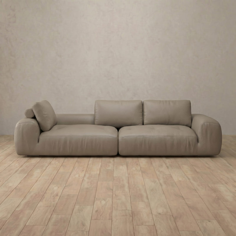 American Leather Sofa 4 Seater — Taupe