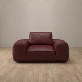 Top Grain Leather::American Leather Sofa Single Burgundy Top Grain Leather [grid:6:TGL]