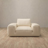 Top Grain Leather::American Leather Sofa Single Cream Top Grain Leather