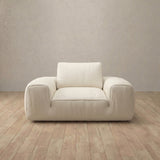 Top Grain Leather::American Leather Sofa Single Ivory Top Grain Leather