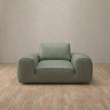 Top Grain Leather::American Leather Sofa Single Sage Top Grain Leather