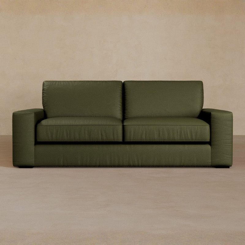 2 Seater-Top Grain Leather-Olive