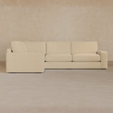 3 Seater Sectional-Boucle-Alabaster