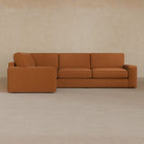 3 Seater Sectional-Boucle-Brandy
