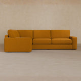 3 Seater Sectional-Boucle-Camel