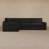 3 Seater Sectional-Boucle-Charcoal