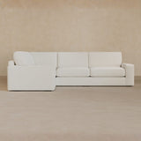 3 Seater Sectional-Boucle-Ivory