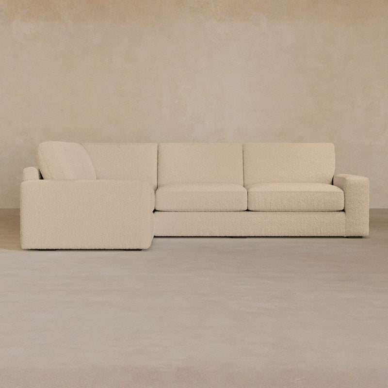 3 Seater Sectional-Boucle-Linen