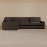 3 Seater Sectional-Boucle-Mink