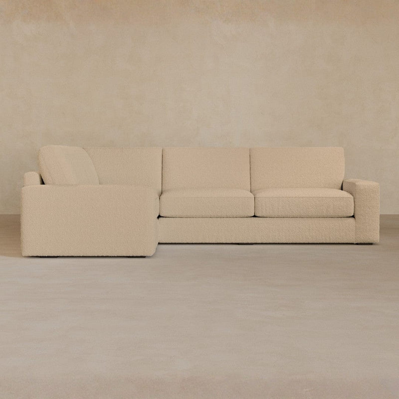 3 Seater Sectional-Boucle-Shell