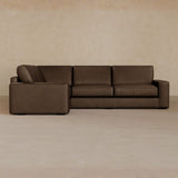 3 Seater Sectional-Full Grain Leather-Espresso