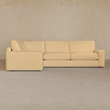 3 Seater Sectional-Full Grain Leather-Fawn