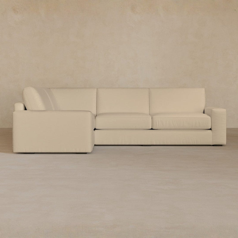 3 Seater Sectional-Full Grain Leather-Shell