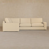 3 Seater Sectional-Linen Blend-Alabaster