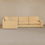 3 Seater Sectional-Linen Blend-Fawn