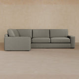 3 Seater Sectional-Linen Blend-Greige