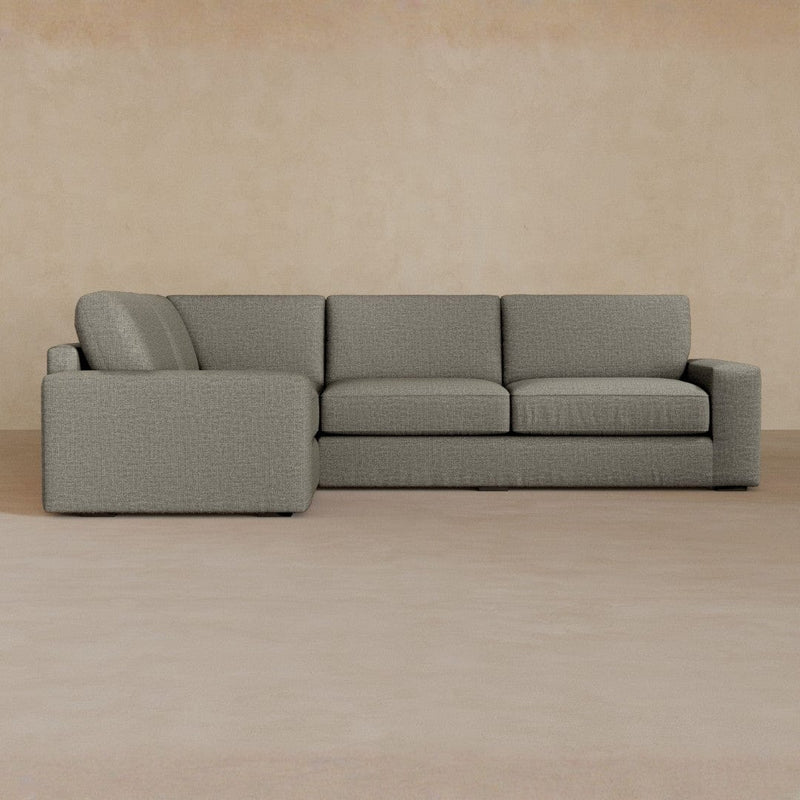 3 Seater Sectional-Linen Blend-Greige