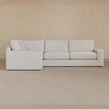 3 Seater Sectional-Linen Blend-Ivory