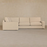 3 Seater Sectional-Linen Blend-Linen
