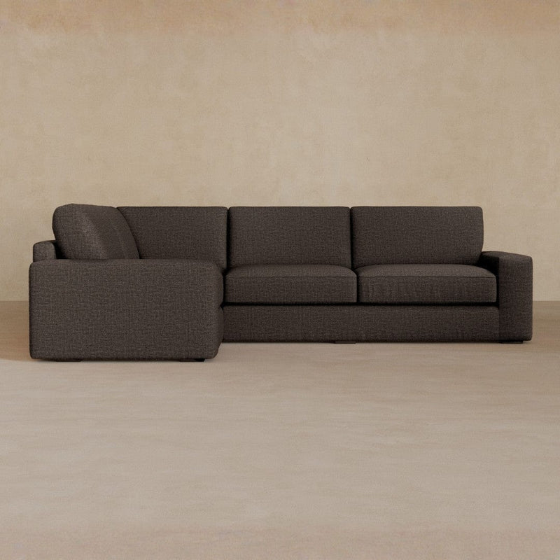 3 Seater Sectional-Linen Blend-Mink