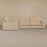3 Seater Sectional-Linen Blend-Shell