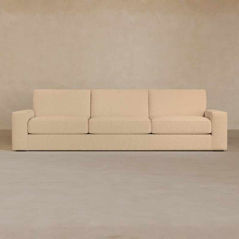 3 Seater-Boucle-Chalk