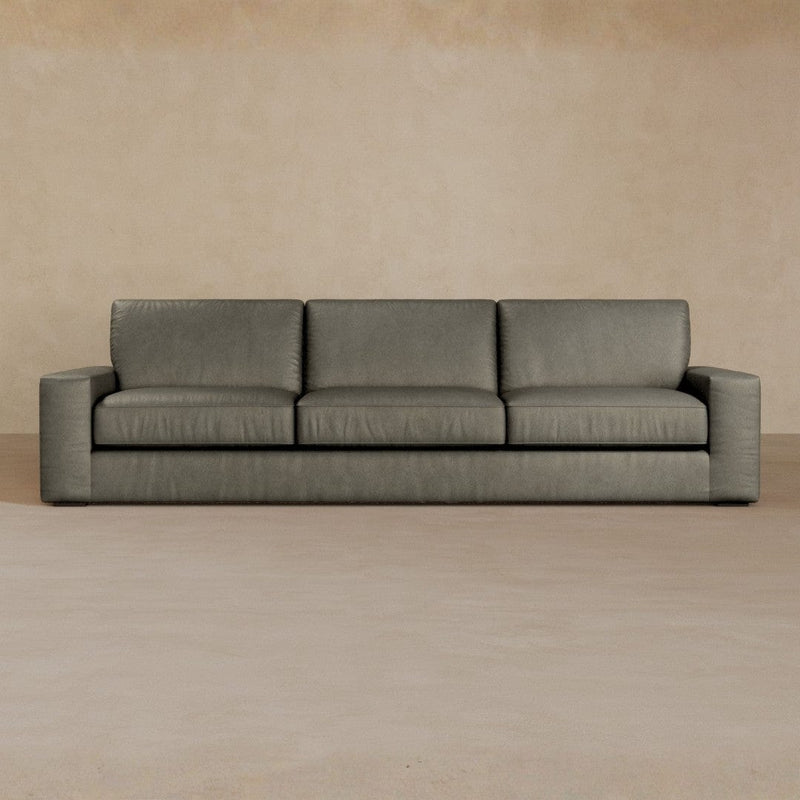 3 Seater-Full Grain Leather-Greige