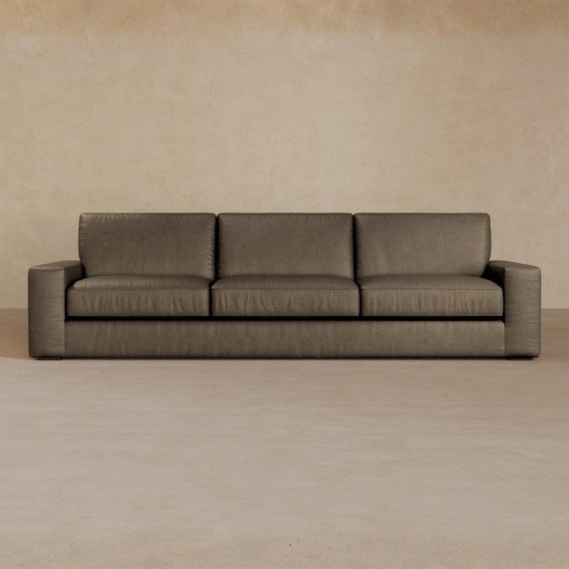 3 Seater-Full Grain Leather-Stone