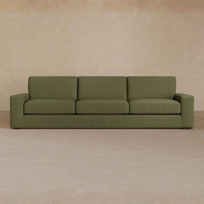 3 Seater-Linen Blend-Olive