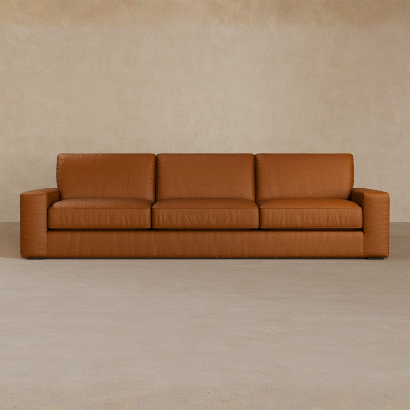 3 Seater-Top Grain Leather-Brandy
