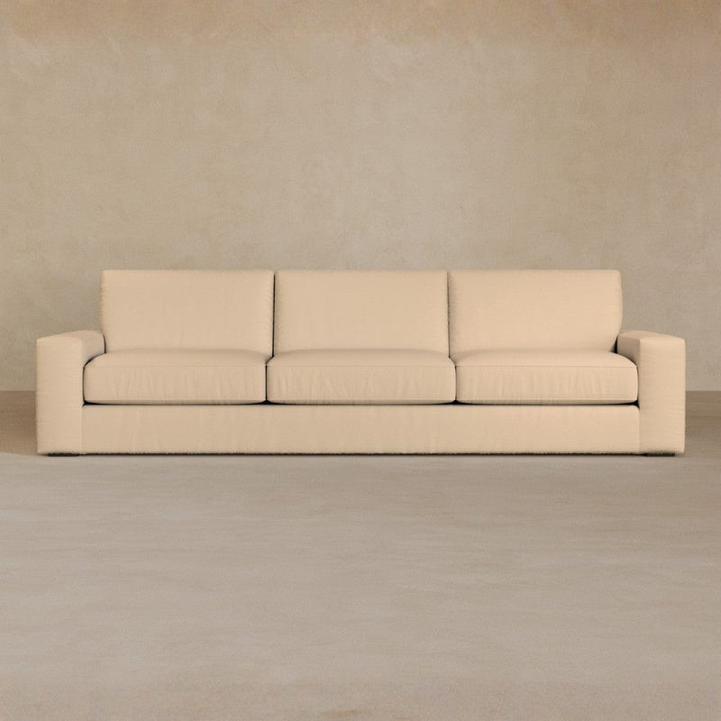 3 Seater-Top Grain Leather-Chalk