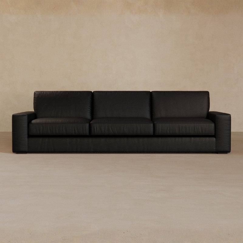 3 Seater-Top Grain Leather-Charcoal