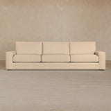 3 Seater-Top Grain Leather-Linen