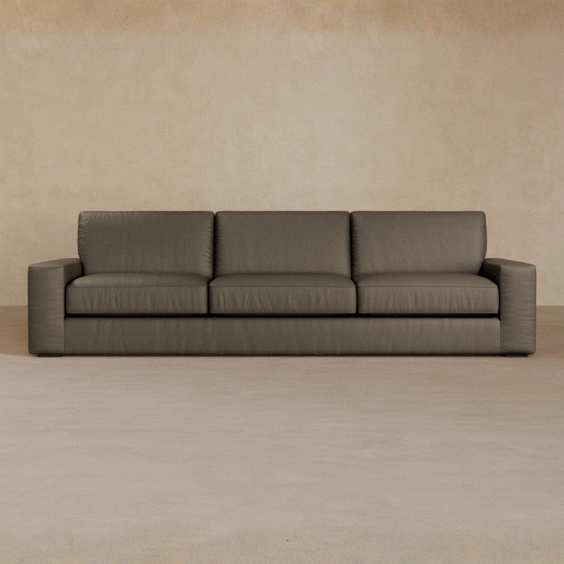 3 Seater-Top Grain Leather-Stone