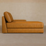 Chaise-Full Grain Leather-Camel