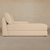 Chaise-Full Grain Leather-Chalk