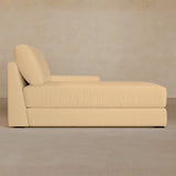 Chaise-Full Grain Leather-Fawn