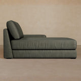 Chaise-Full Grain Leather-Graphite