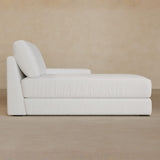 Chaise-Full Grain Leather-Ivory