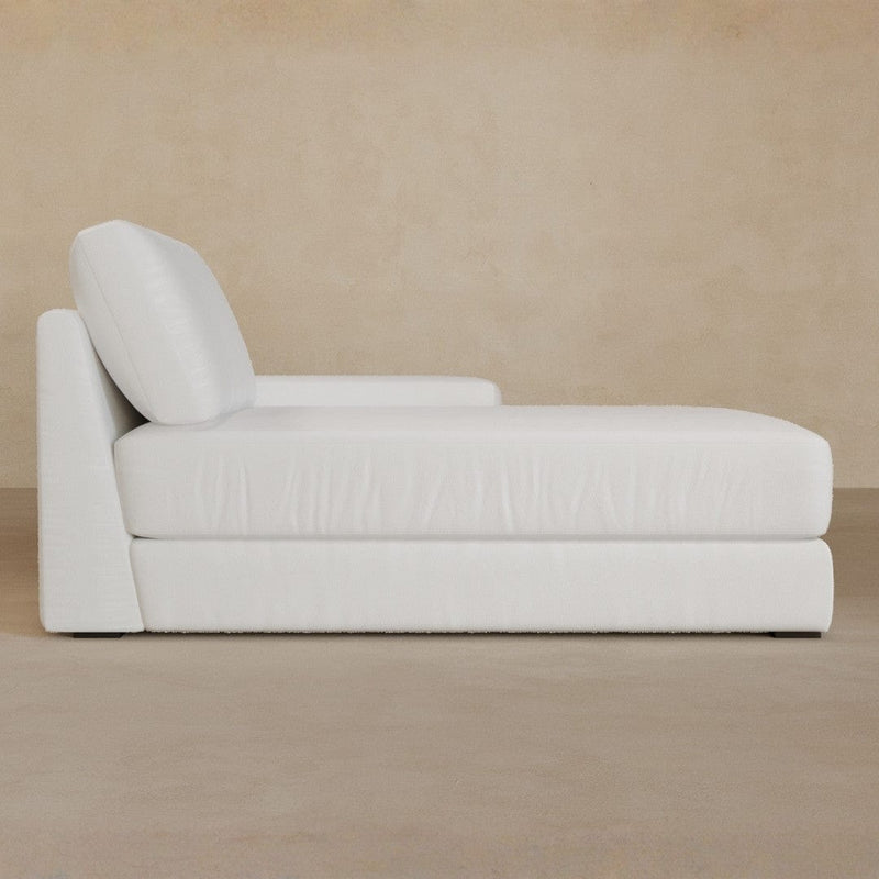 Chaise-Full Grain Leather-Ivory