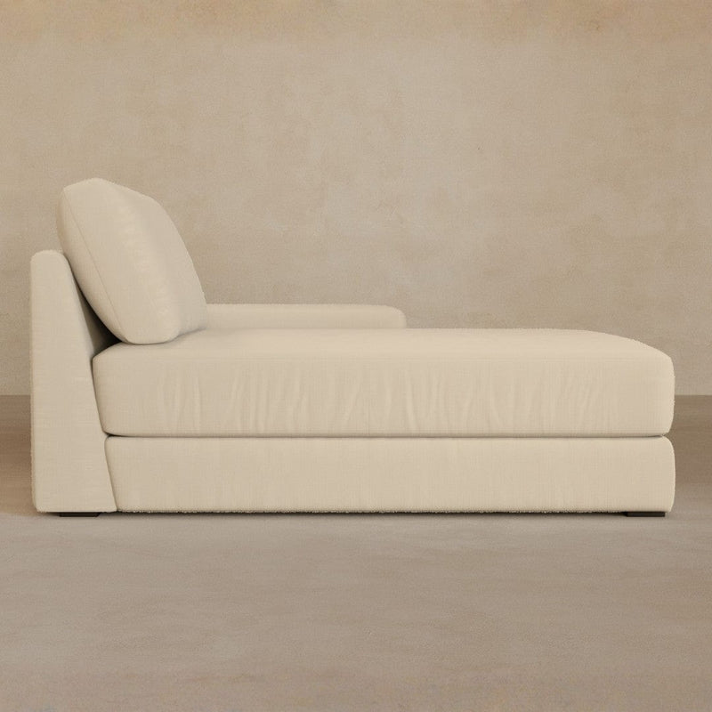 Chaise-Linen Blend-Alabaster