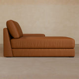 Chaise-Top Grain Leather-Brandy