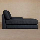 Chaise-Top Grain Leather-Ink