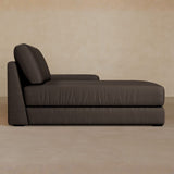 Chaise-Top Grain Leather-Mink