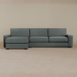 Large Corner-Boucle-Pewter