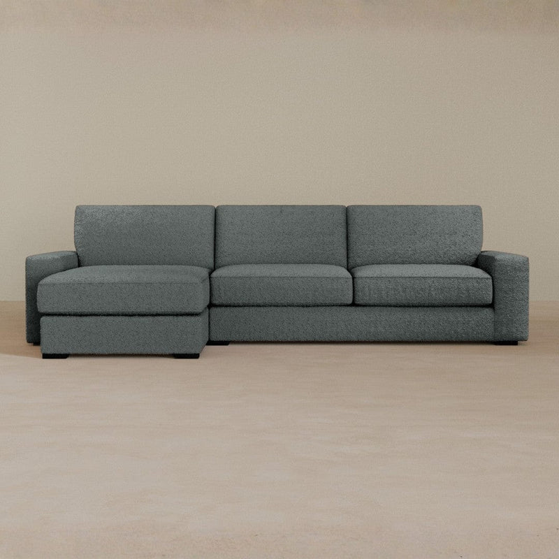 Large Corner-Boucle-Pewter