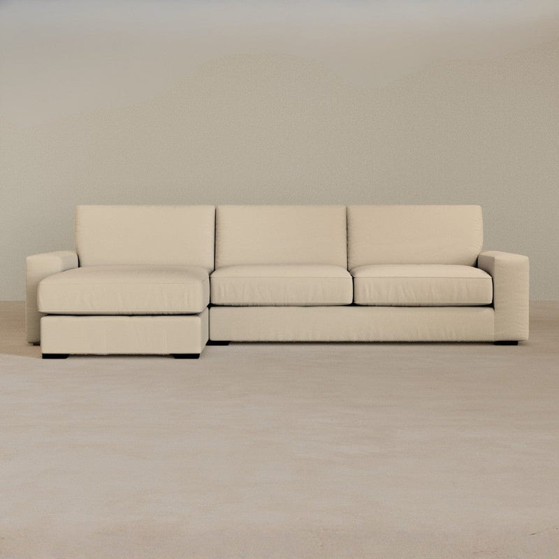 Large Corner-Linen Blend-Alabaster