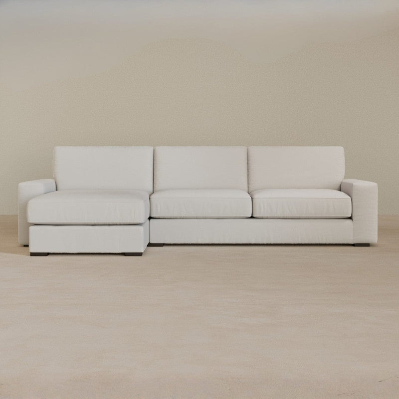 Large Corner-Linen Blend-Ivory