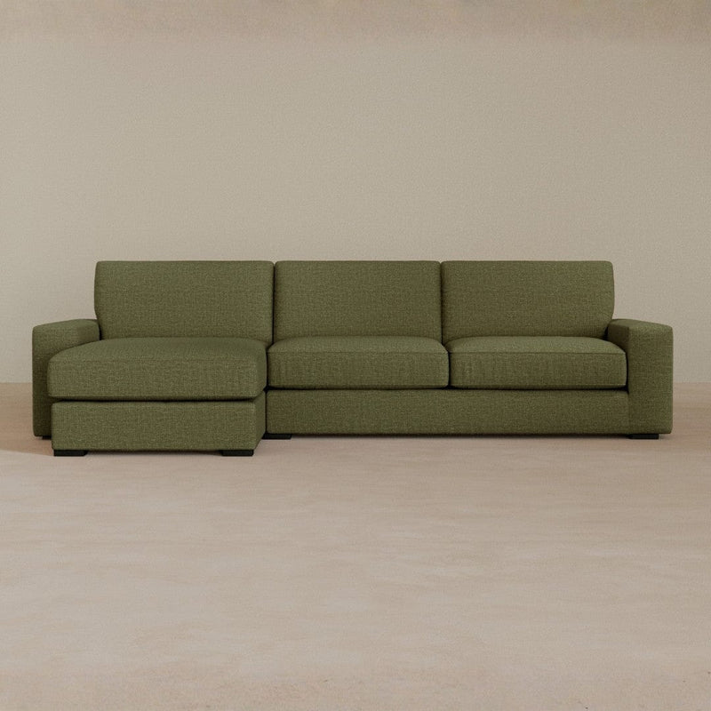 Large Corner-Linen Blend-Olive